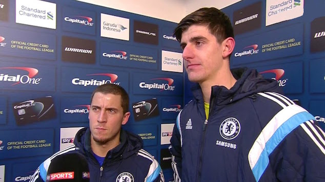 Courtois and Hazard are two Belgians making an impact with Chelsea